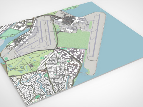 Oakland International Airport California United States 3D Model