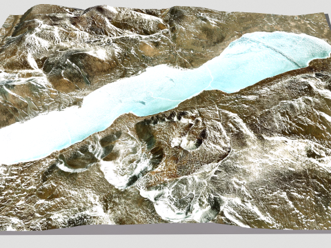 River Jiuma Co Gegye Ngari China 3Dモデル