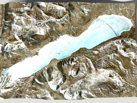 River Jiuma Co Gegye Ngari China 3D Model