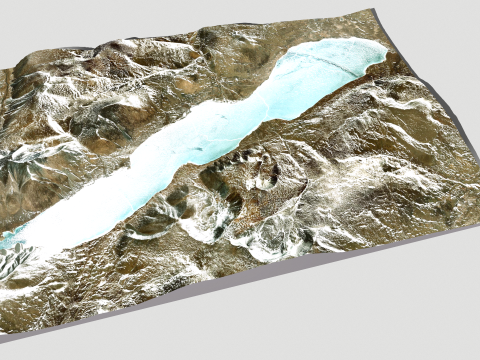 River Jiuma Co Gegye Ngari China 3D Model