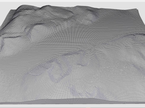 River Jiuma Co Gegye Ngari China 3D Model