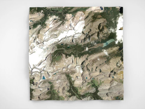 Mountain Landscape Banff National Park Canada 3D Model