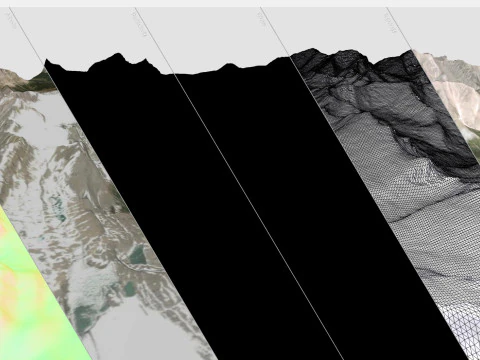 Mountain Landscape Banff National Park Canada 3D Model