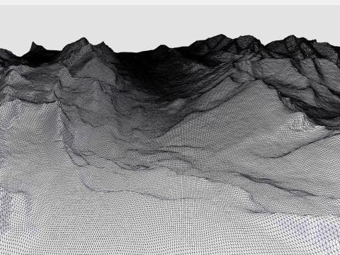 Mountain Landscape Banff National Park Canada 3D Model