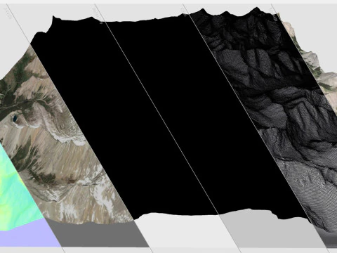Mountain Landscape Banff National Park Canada 3D Model