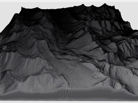 Mountain Landscape Banff National Park Canada 3D Model