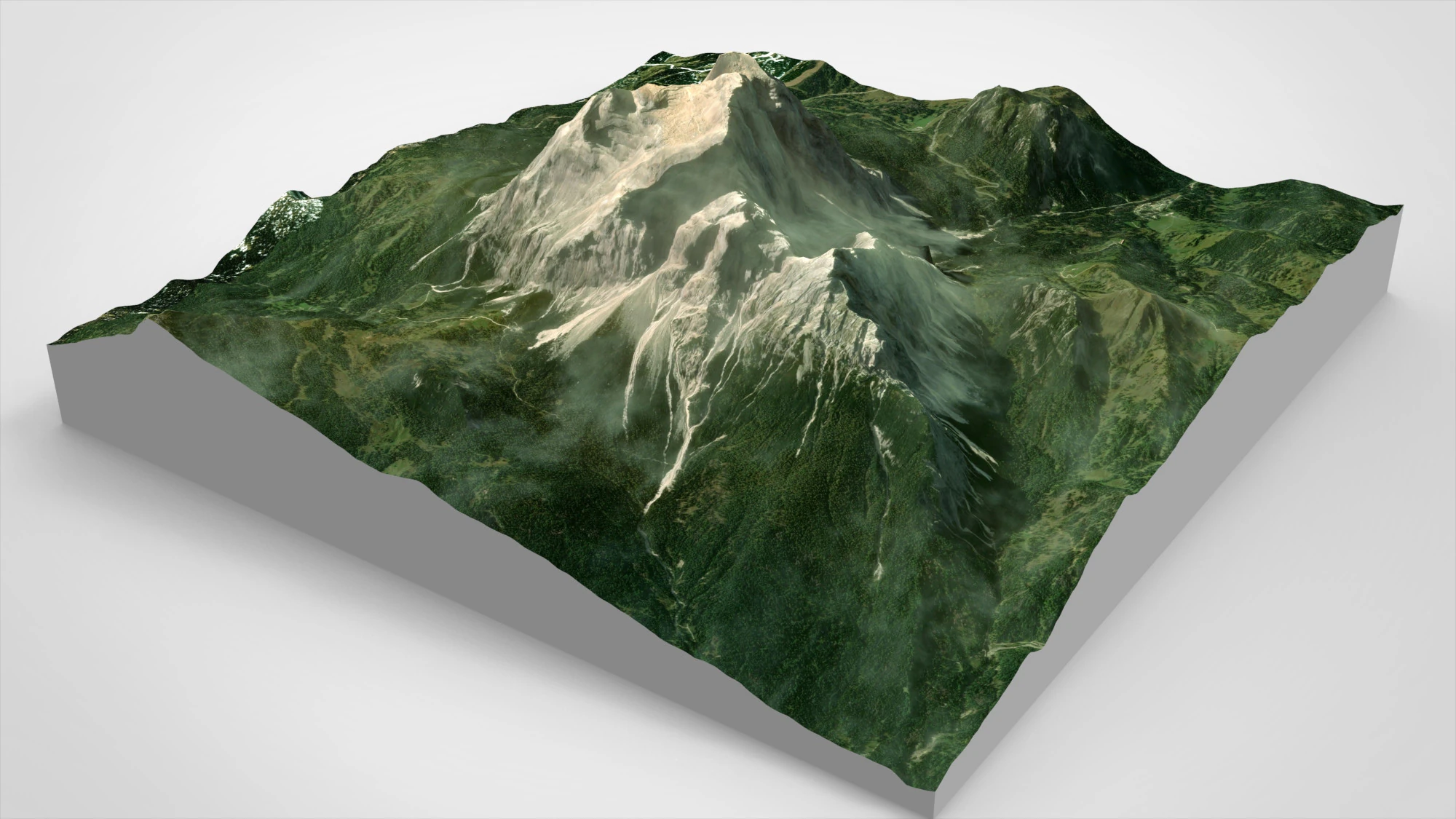 Mountain landscape Pelmo Venice Italy 3D Model .c4d .max .obj .3ds .fbx .stl .blend