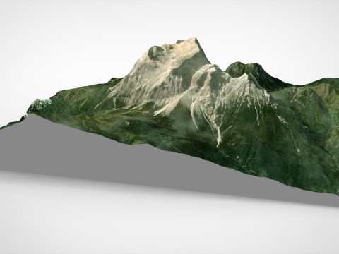 Mountain landscape Pelmo Venice Italy Modèle 3D