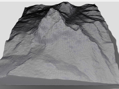 Mountain landscape Pelmo Venice Italy Modèle 3D
