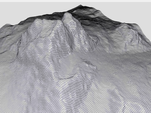 Mountain landscape Pelmo Venice Italy Modèle 3D