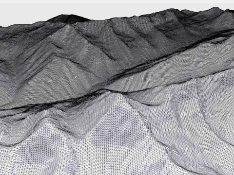 Krajobraz g&oacute;rski Porcupine Peak Kolumbia Brytyjska Kanada Model 3D