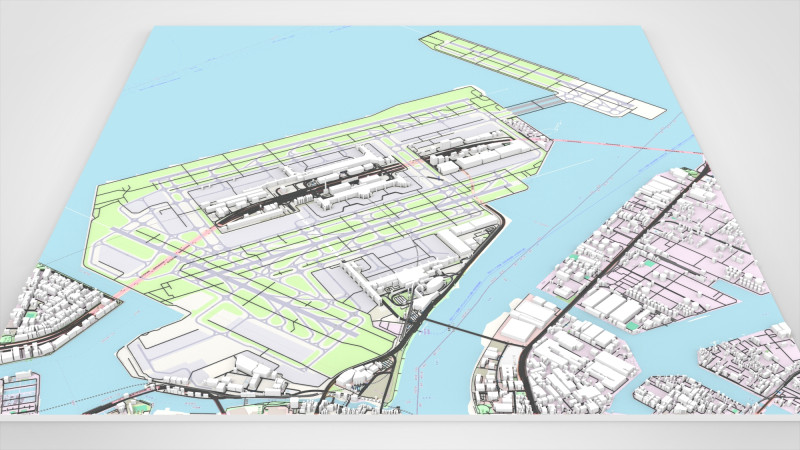 Tokyo International Airport Japan 3D-Modell .c4d .max .obj .3ds .fbx .stl .blend 