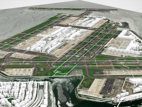Tokyo International Airport Japan 3D-Modell