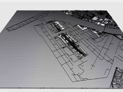 Tokyo International Airport Japan 3D-Modell
