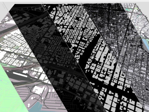 都市景観オークランド カリフォルニア州アメリカ合衆国 3Dモデル