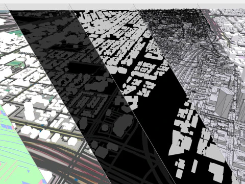 都市景観オークランド カリフォルニア州アメリカ合衆国 3Dモデル