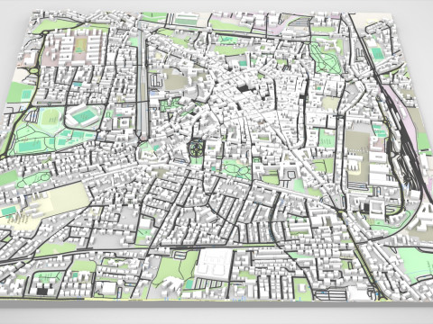 Cityscape Pistoia Tuscany Italy 3D Model