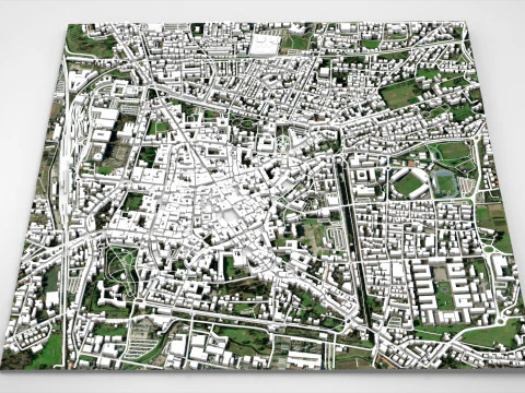 Cityscape Pistoia Tuscany Italy 3D Model