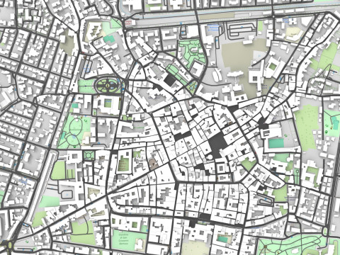 Cityscape Pistoia Tuscany Italy 3D Модель