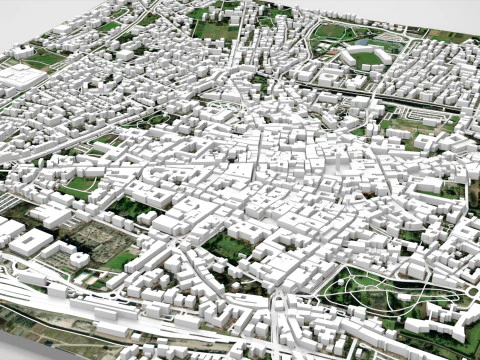 Cityscape Pistoia Tuscany Italy 3D Model