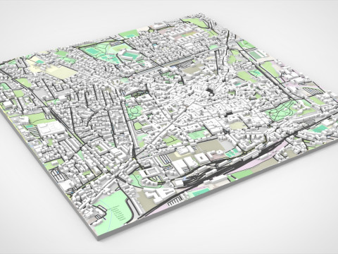 Cityscape Pistoia Tuscany Italy 3D Модель