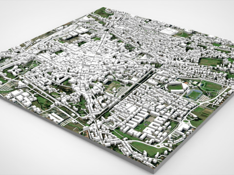 Cityscape Pistoia Tuscany Italy 3D Модель