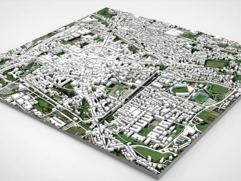 Cityscape Pistoia Tuscany Italy 3D Model