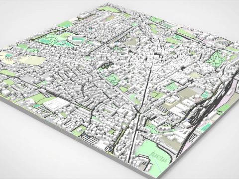Cityscape Pistoia Tuscany Italy 3D Model