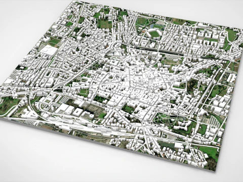 Cityscape Pistoia Tuscany Italy 3D Model