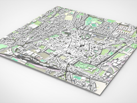 Cityscape Pistoia Tuscany Italy 3D Модель