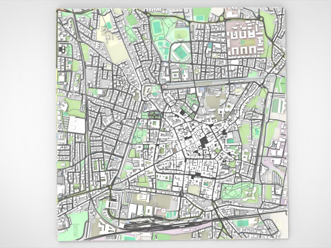 Cityscape Pistoia Tuscany Italy 3D Модель