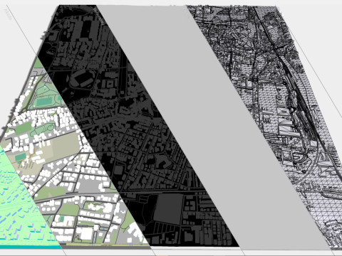 Cityscape Pistoia Tuscany Italy 3D Модель