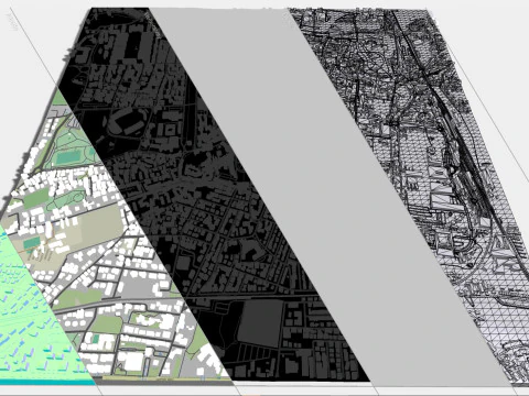 Cityscape Pistoia Tuscany Italy 3D Model