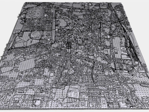 Cityscape Pistoia Tuscany Italy 3D Model