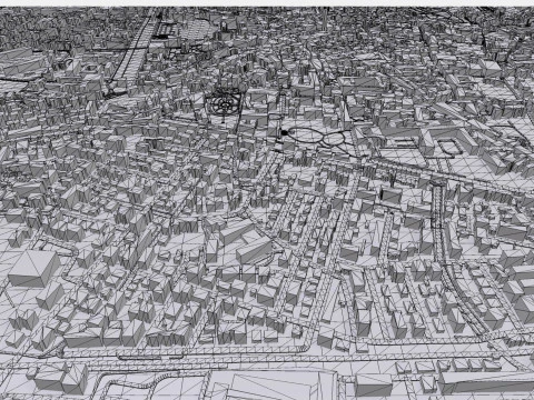 Cityscape Pistoia Tuscany Italy 3D Model