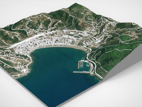 Cityscape Sapri Italy 3D Model