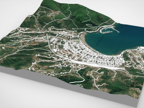 Cityscape Sapri Italy 3D Model