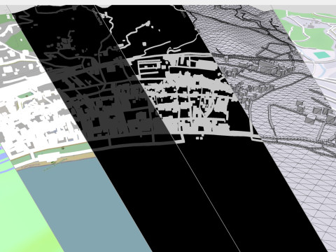 Cityscape Sapri Italy 3D Model