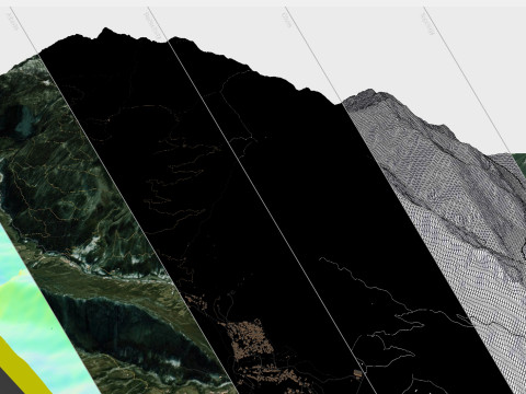 Mountain landscape Monte Colon Province of Pordenone Italy 3D Model
