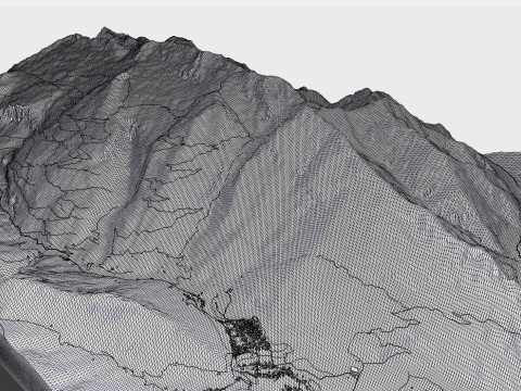 Mountain landscape Monte Colon Province of Pordenone Italy 3D Model