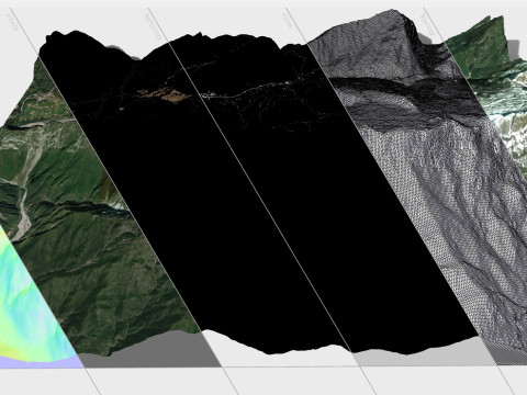 Mountain landscape Monte Colon Province of Pordenone Italy 3D Model