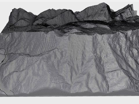 Mountain landscape Monte Colon Province of Pordenone Italy 3D Model