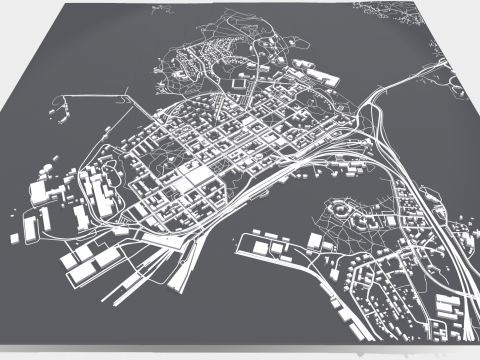 Cityscape Kotka Finland Modelo 3D