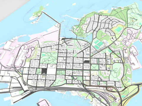 Cityscape Kotka Finland 3D Model