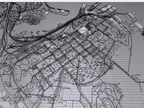 Cityscape Kotka Finland 3D Model