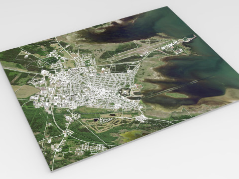 Cityscape Kuressaare Estonia 3D Модель