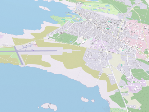 Cityscape Kuressaare Estonia 3D Модель