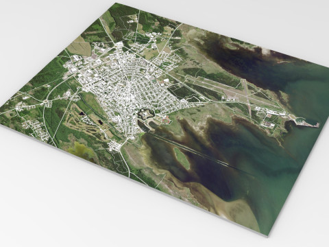 Cityscape Kuressaare Estonia 3D Модель