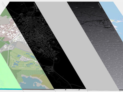 Cityscape Kuressaare Estonia 3D Модель