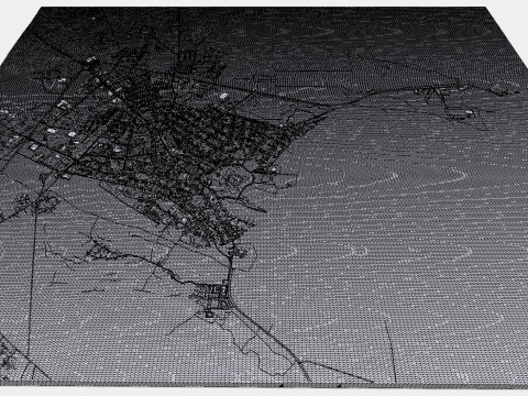 Cityscape Kuressaare Estonia 3D Модель